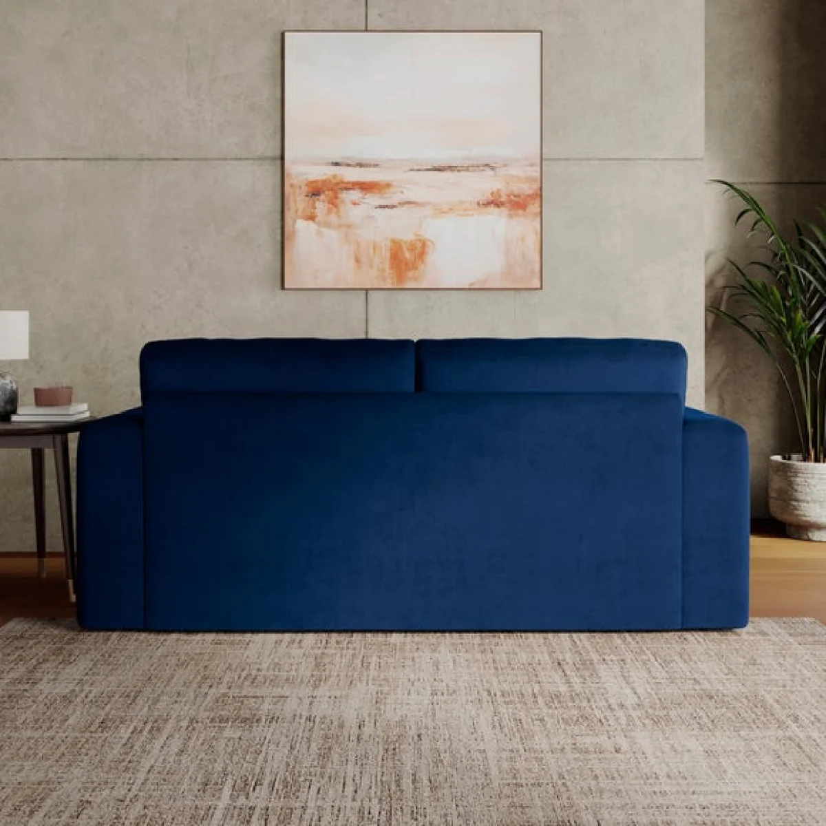 Abel Matte Velvet Reversible Corner Chaise Sofa – image 2