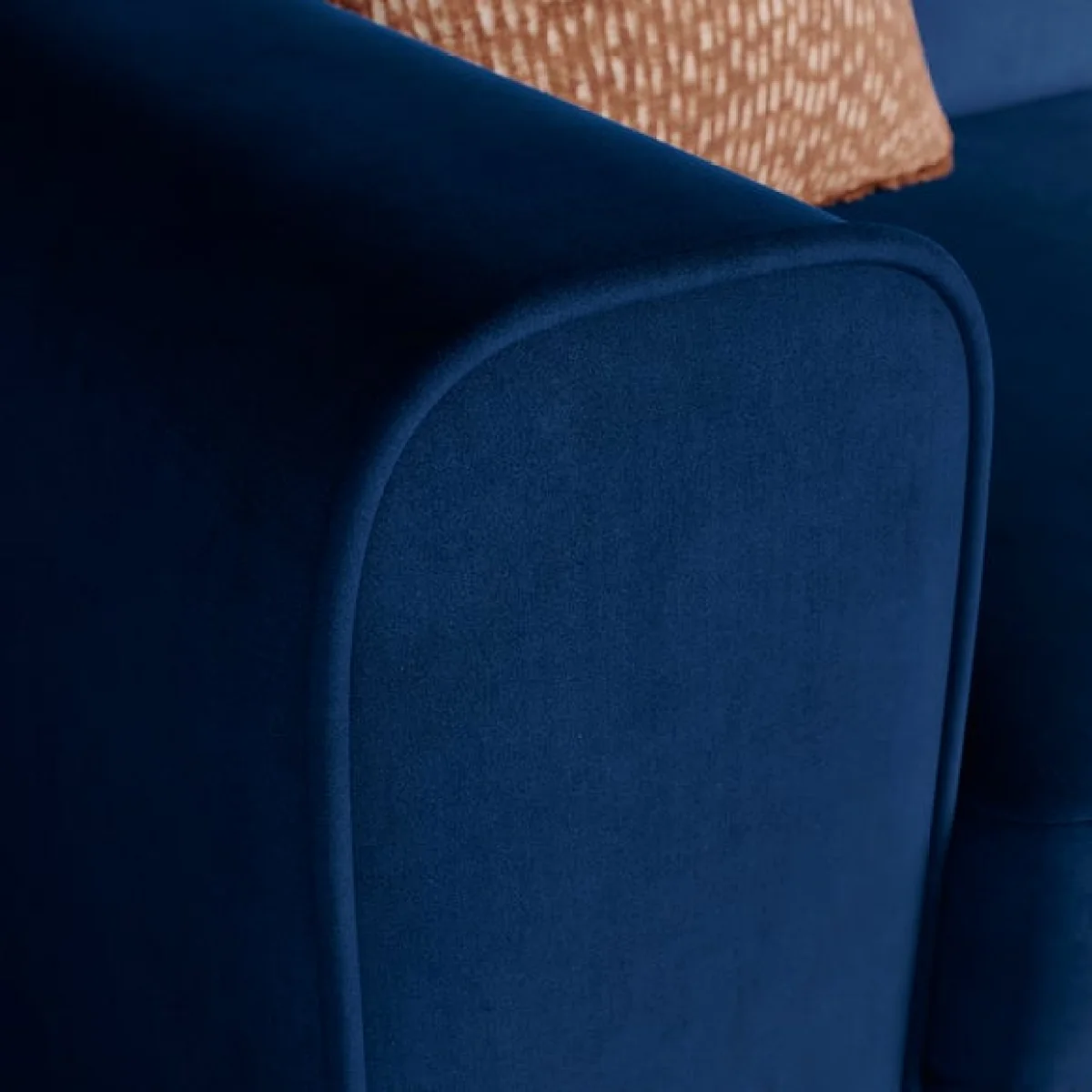 Abel Matte Velvet Reversible Corner Chaise Sofa – image 4
