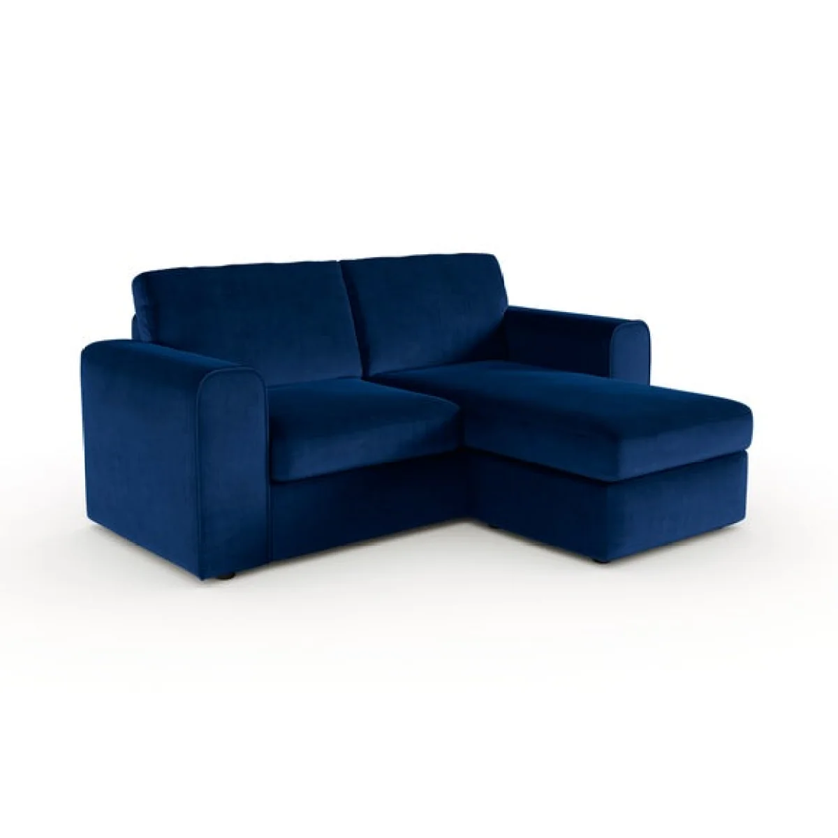 Abel Matte Velvet Reversible Corner Chaise Sofa – image 7