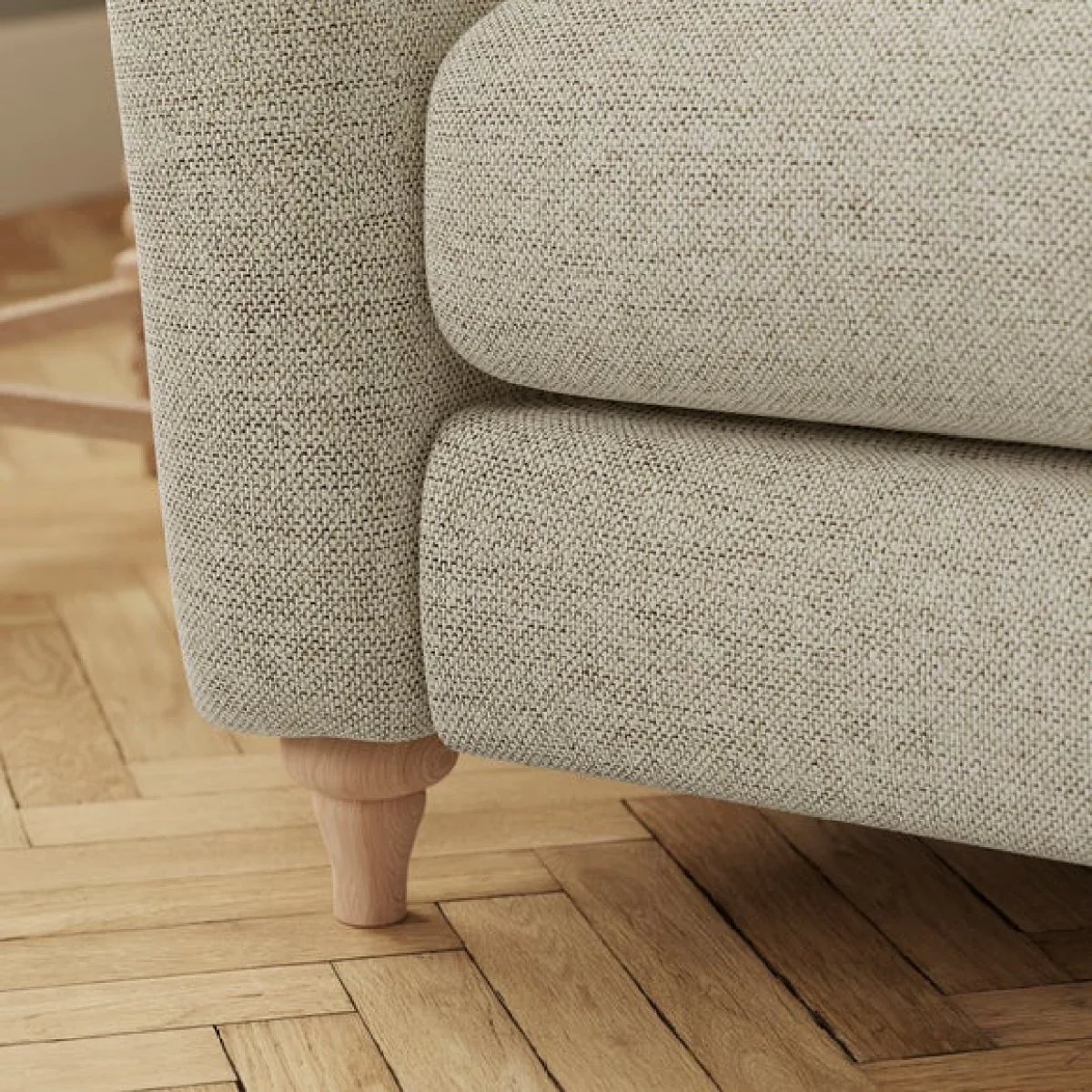 Hattie Basket Weave Corner Sofa – image 5