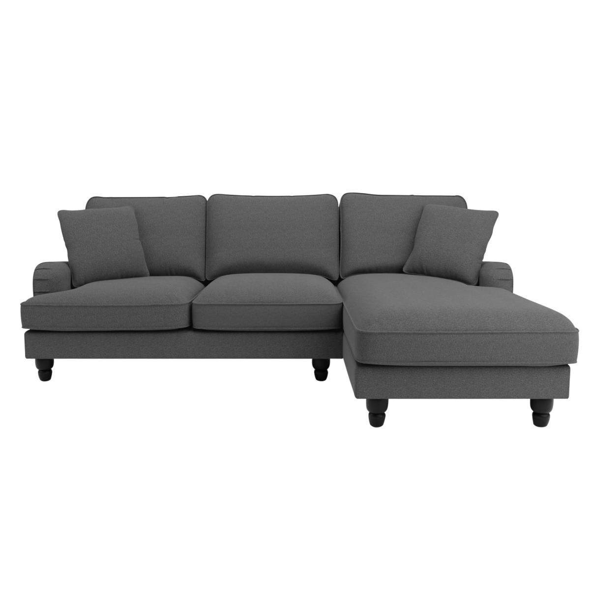 Beatrice Fabric Right Hand Corner Sofa Charcoal – image 2