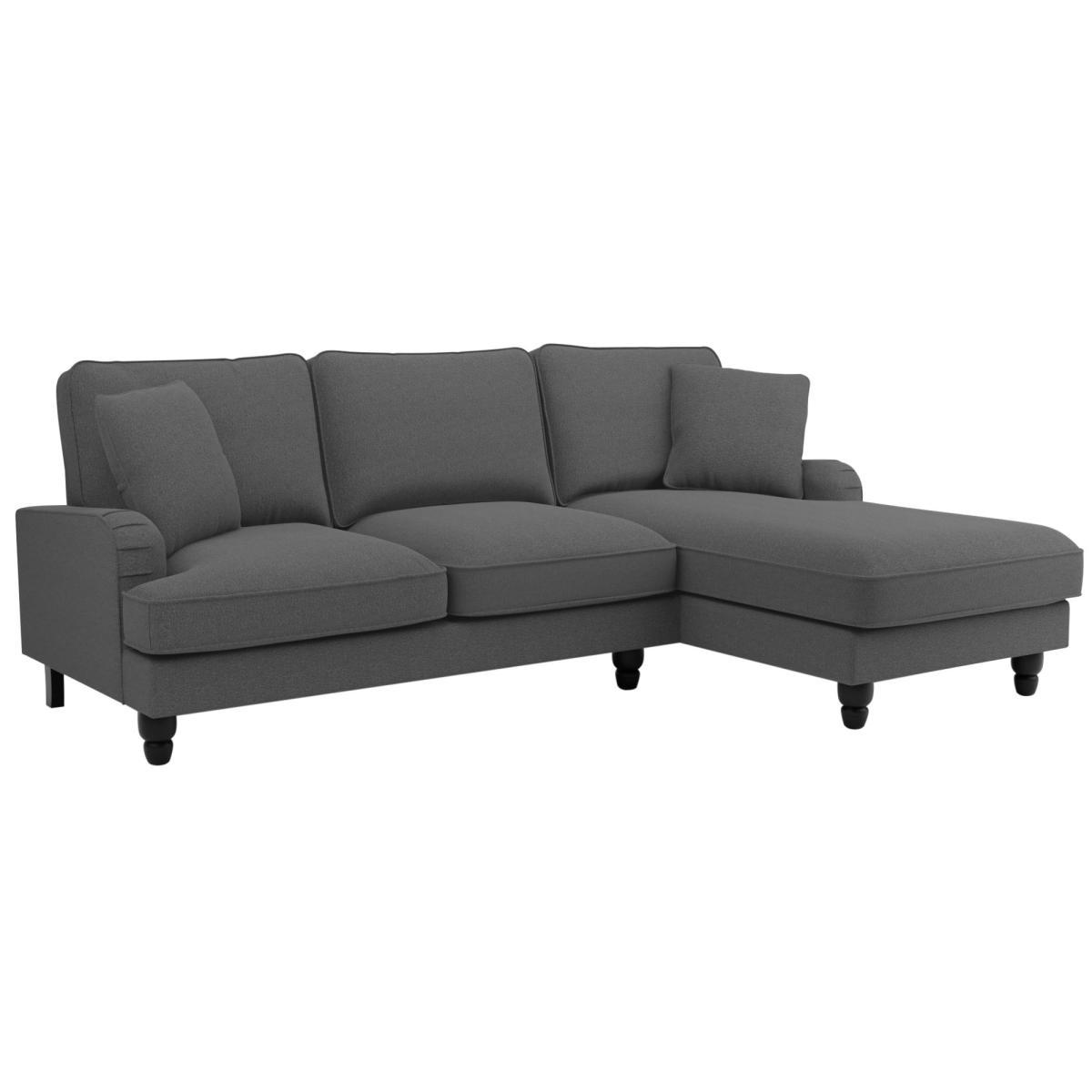 Beatrice Fabric Right Hand Corner Sofa Charcoal – image 3
