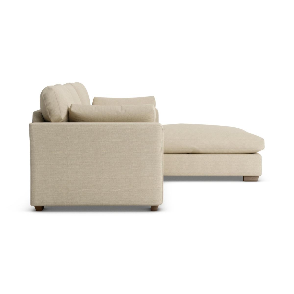 Blakeney Textured Weave Corner Chaise Sofa Textured Weave Honey – image 4
