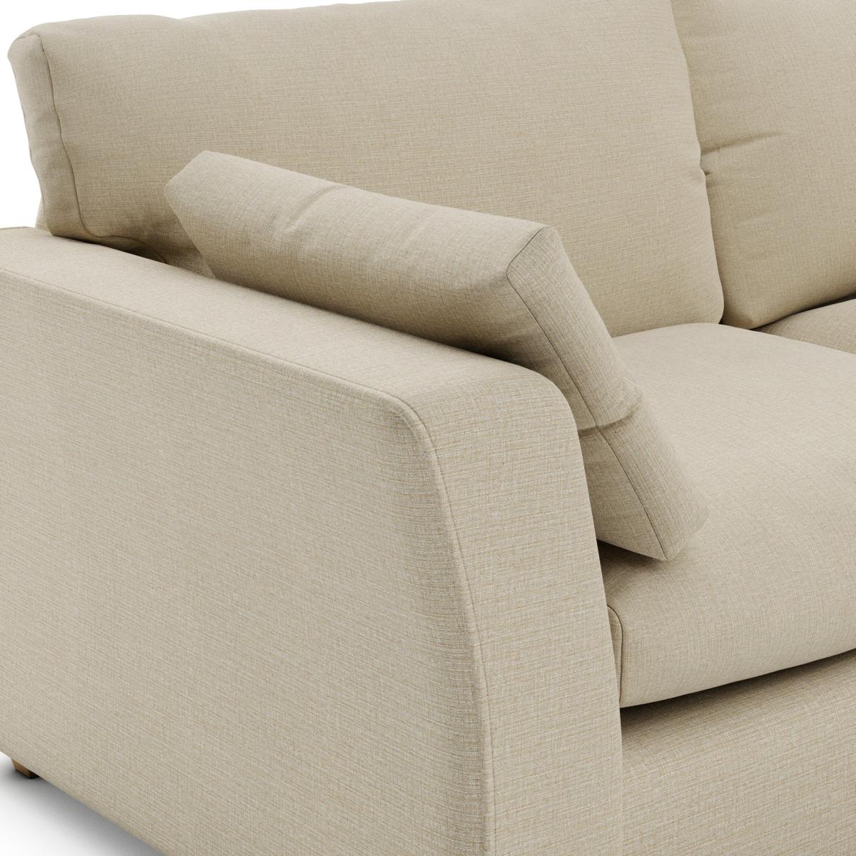 Blakeney Textured Weave Corner Chaise Sofa Textured Weave Honey – image 8