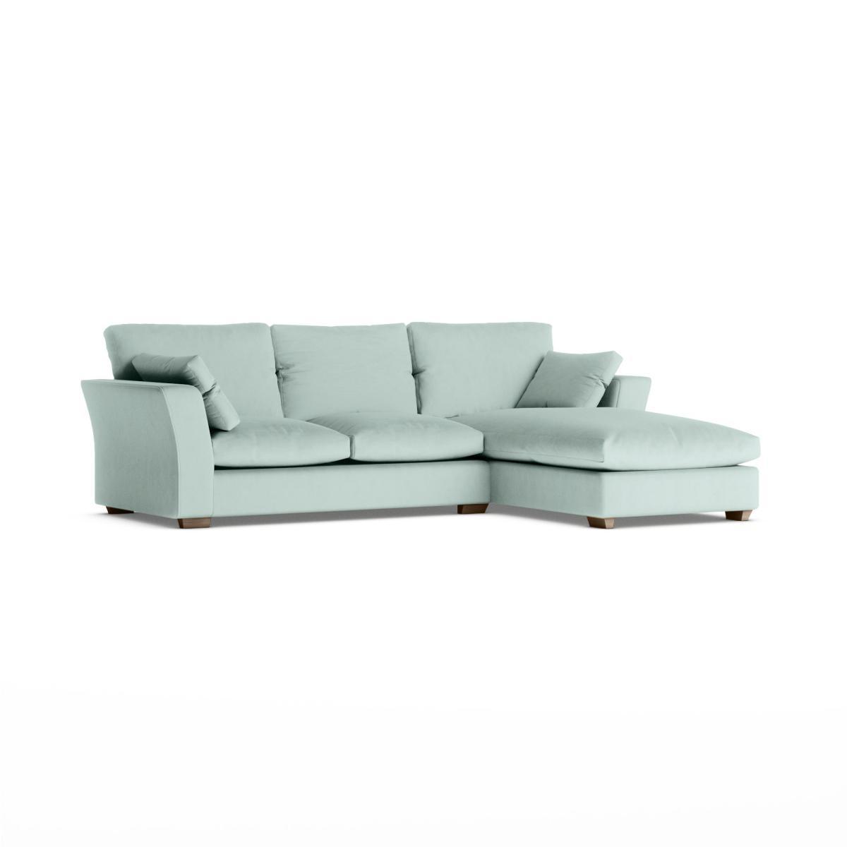 Blakeney Luxury Velvet Corner Chaise Sofa Luxury Velvet Lilypad – image 2