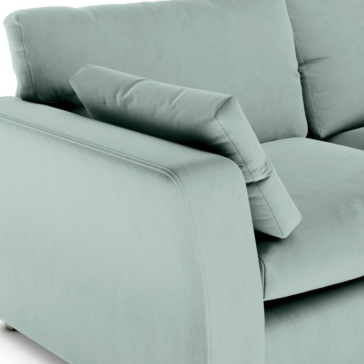 Blakeney Luxury Velvet Corner Chaise Sofa Luxury Velvet Lilypad – image 8