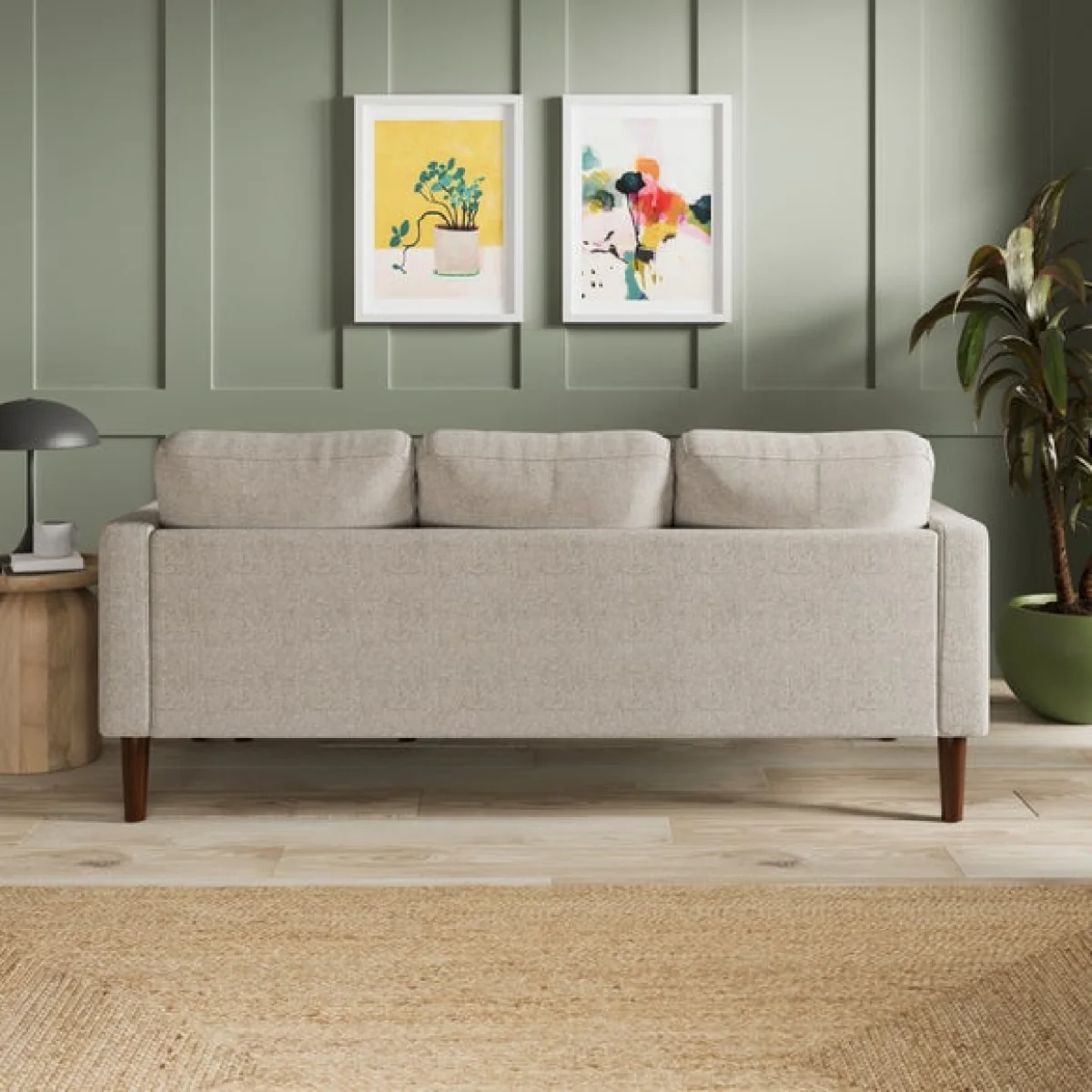 Jacob Basket Weave Reversible Compact Corner Chaise Sofa – image 2