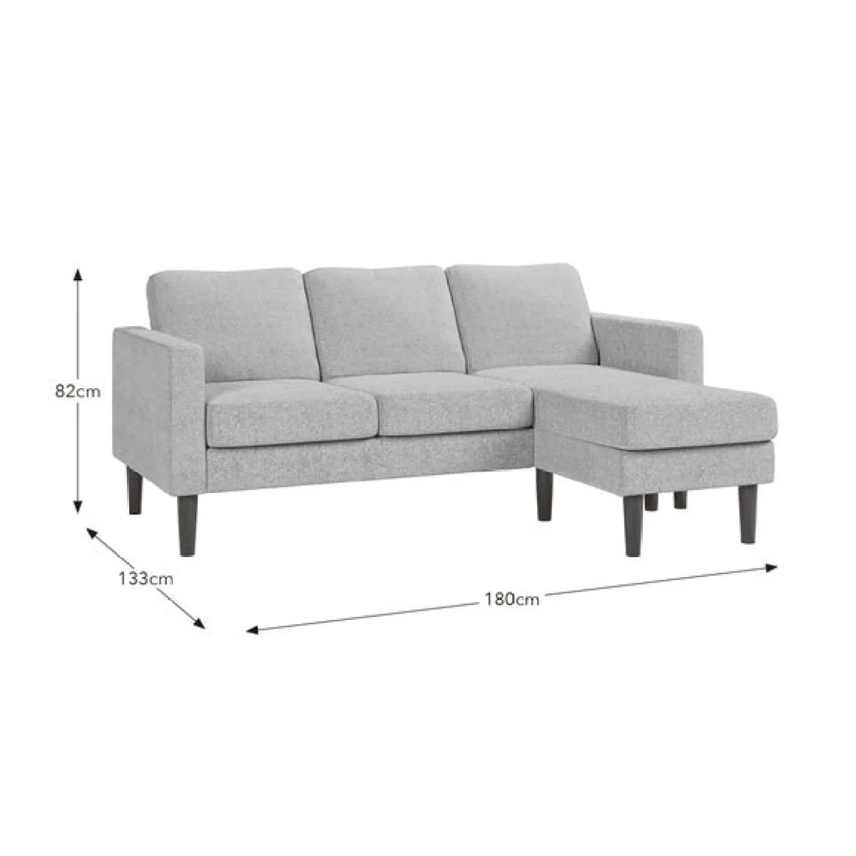 Jacob Basket Weave Reversible Compact Corner Chaise Sofa – image 9