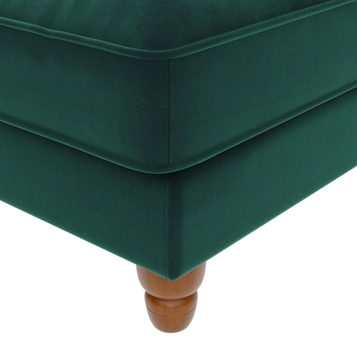 Beatrice Velvet Right Hand Corner Sofa Bottle (Green) – image 6