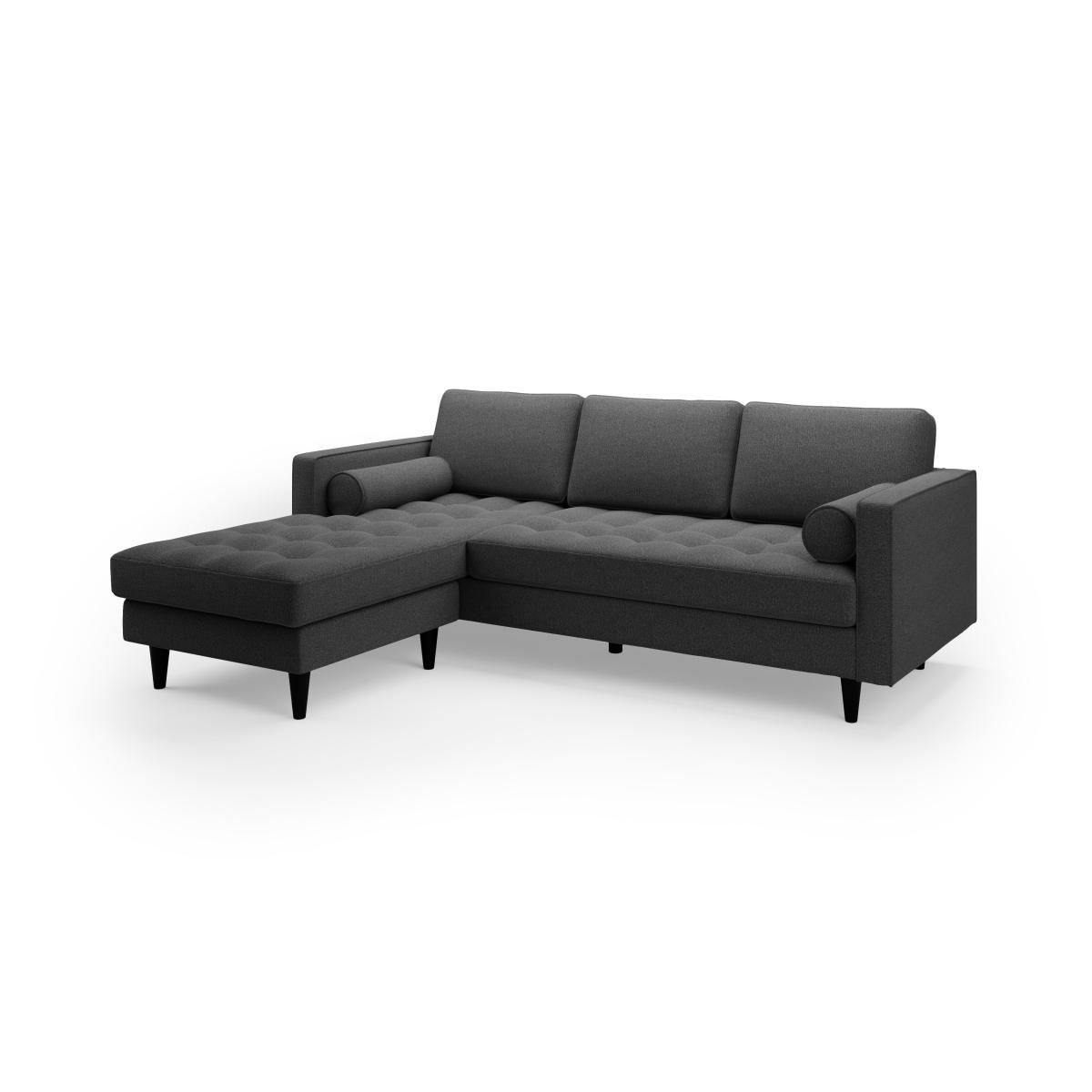Zoe Luna Left Hand Corner Chaise Charcoal – image 2