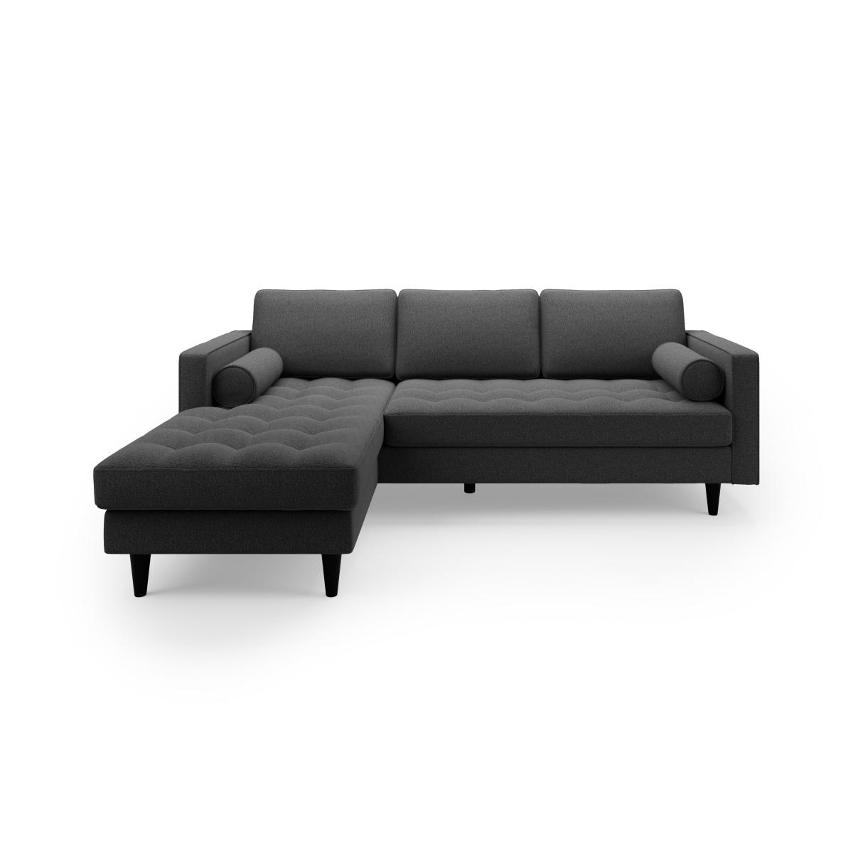 Zoe Luna Left Hand Corner Chaise Charcoal – image 3