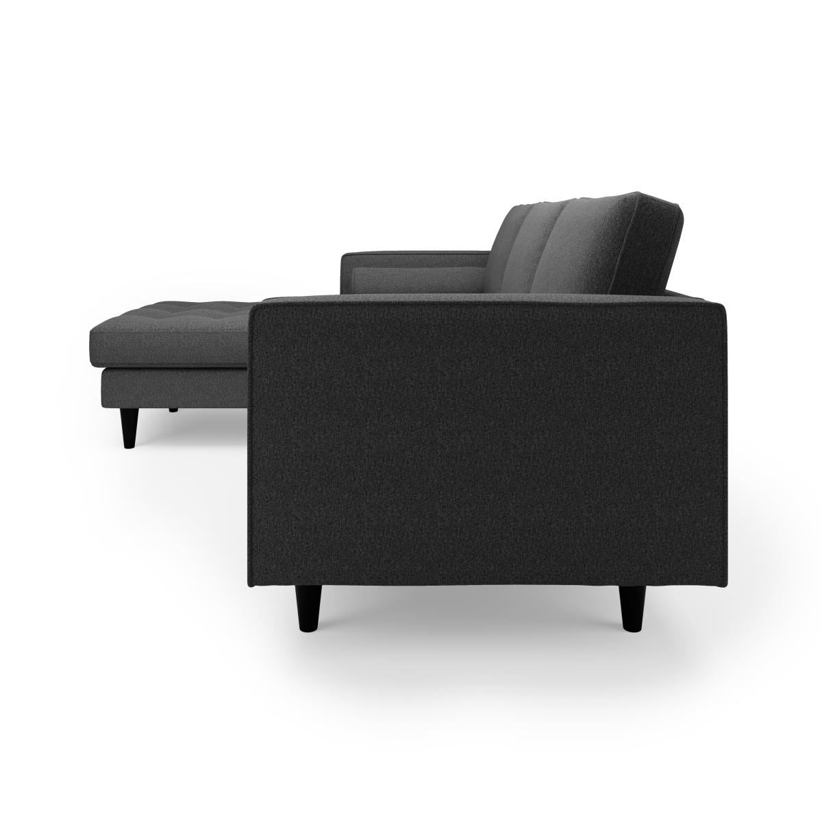 Zoe Luna Left Hand Corner Chaise Charcoal – image 4