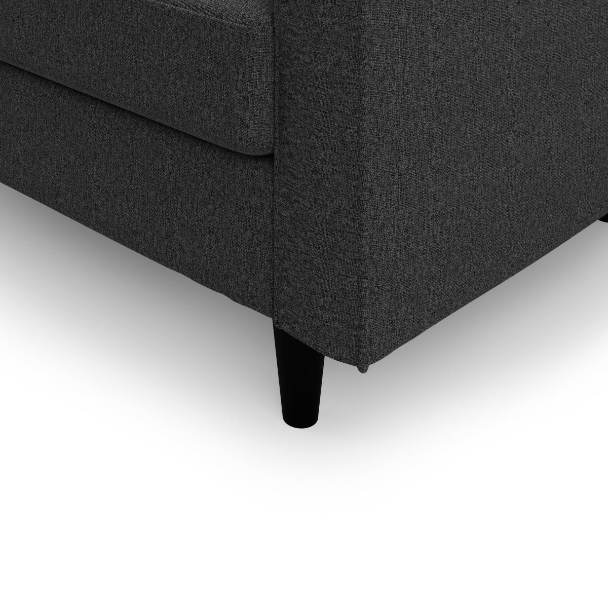 Zoe Luna Left Hand Corner Chaise Charcoal – image 6