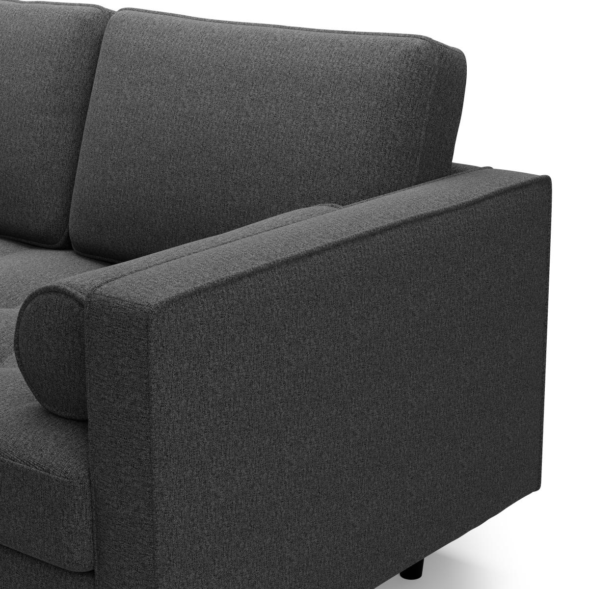 Zoe Luna Left Hand Corner Chaise Charcoal – image 7