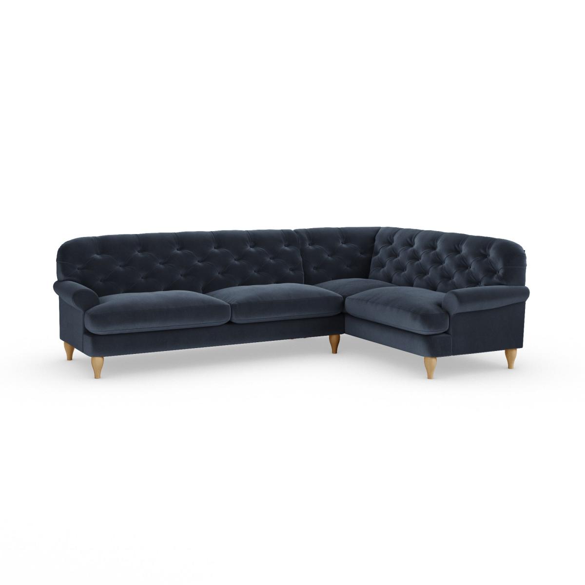 Canterbury Corner Sofa Cosy Velvet Navy – image 2