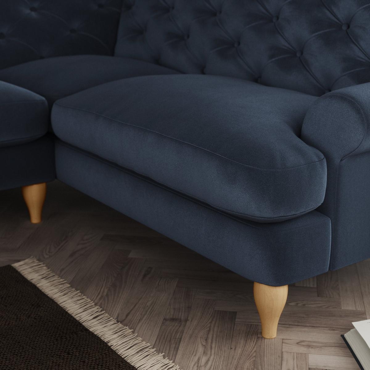 Canterbury Corner Sofa Cosy Velvet Navy – image 5