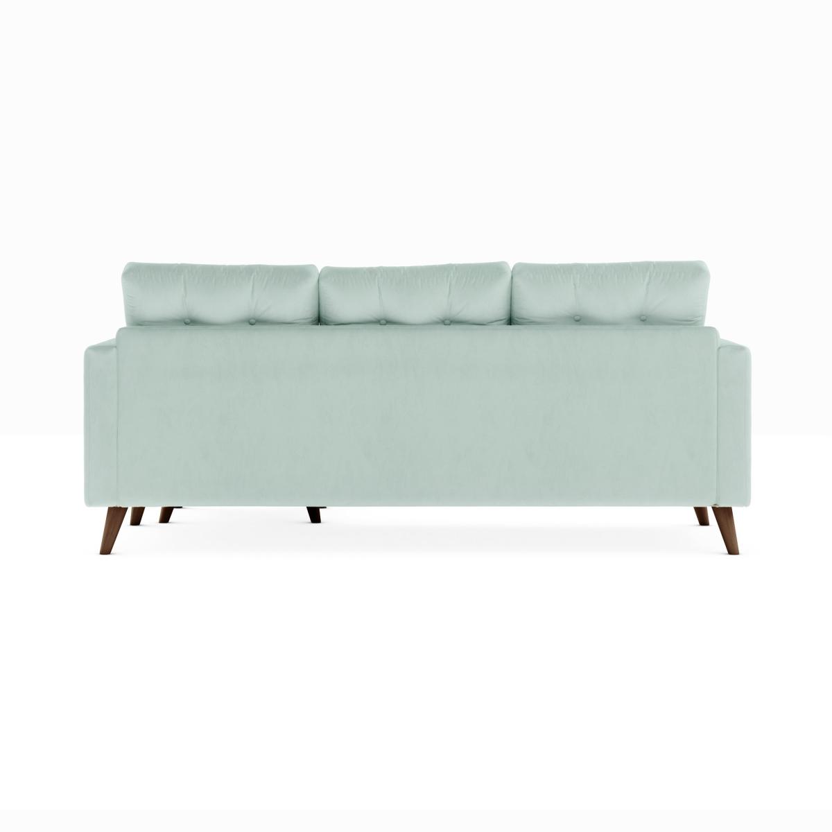 Lewes Luxury Velvet Large Corner Chaise Luxury Velvet Lilypad – image 5