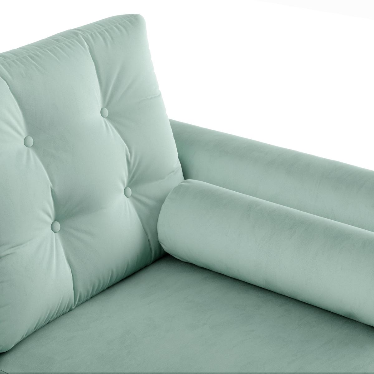 Lewes Luxury Velvet Large Corner Chaise Luxury Velvet Lilypad – image 6