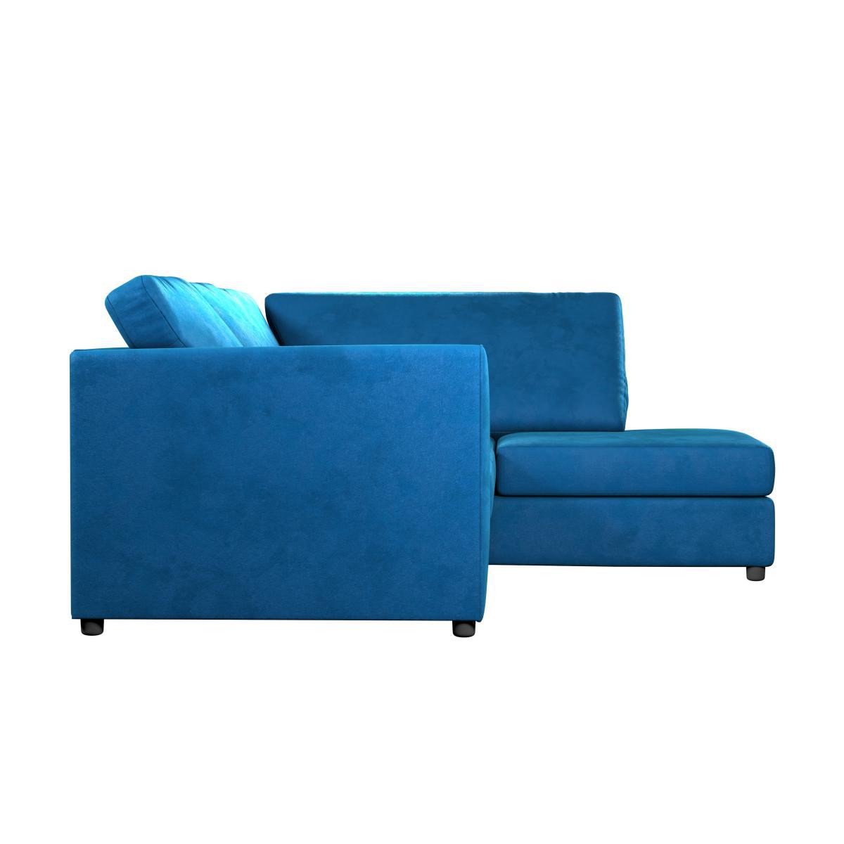 Blake Soft Velvet Corner Sofa Royal Blue – image 5