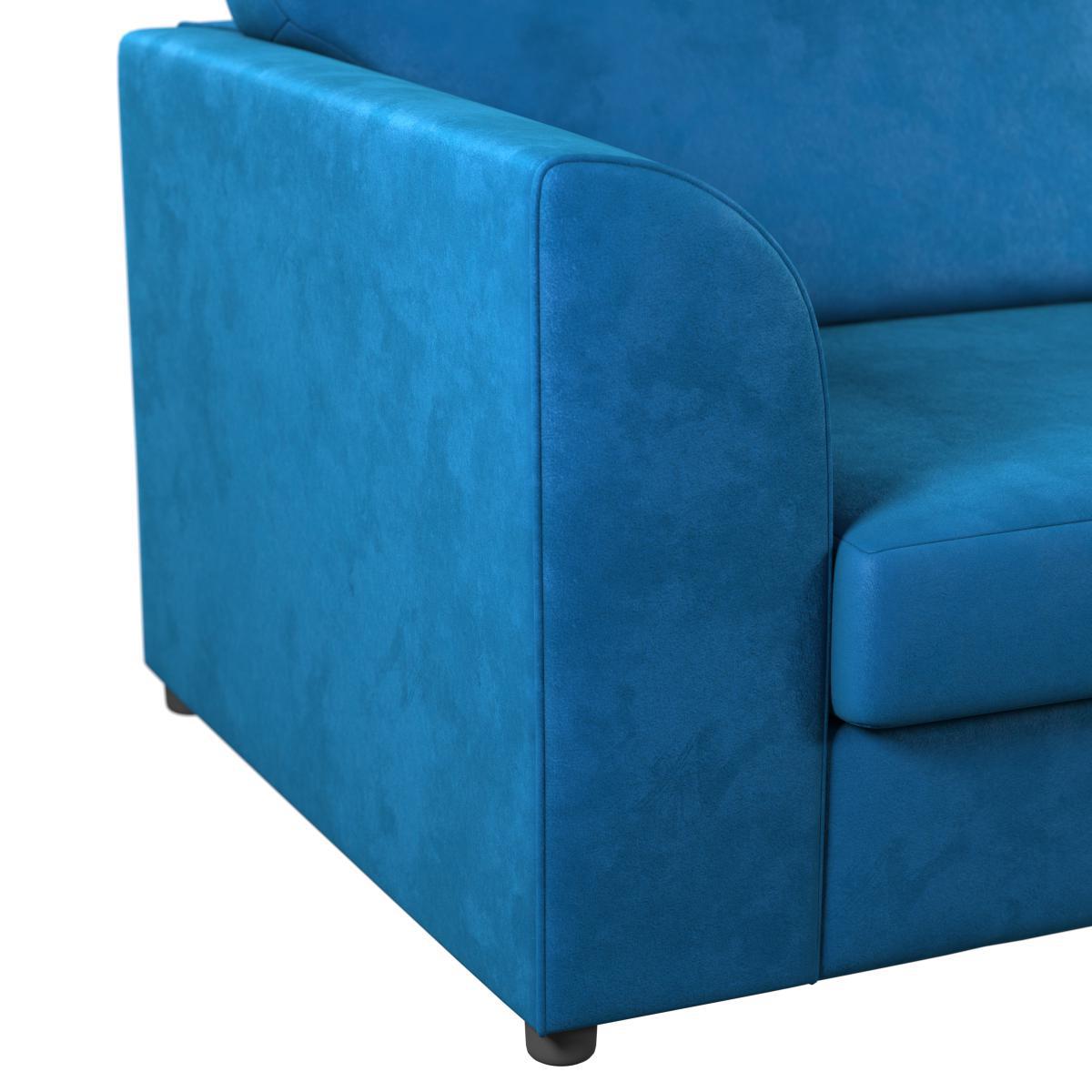 Blake Soft Velvet Corner Sofa Royal Blue – image 6
