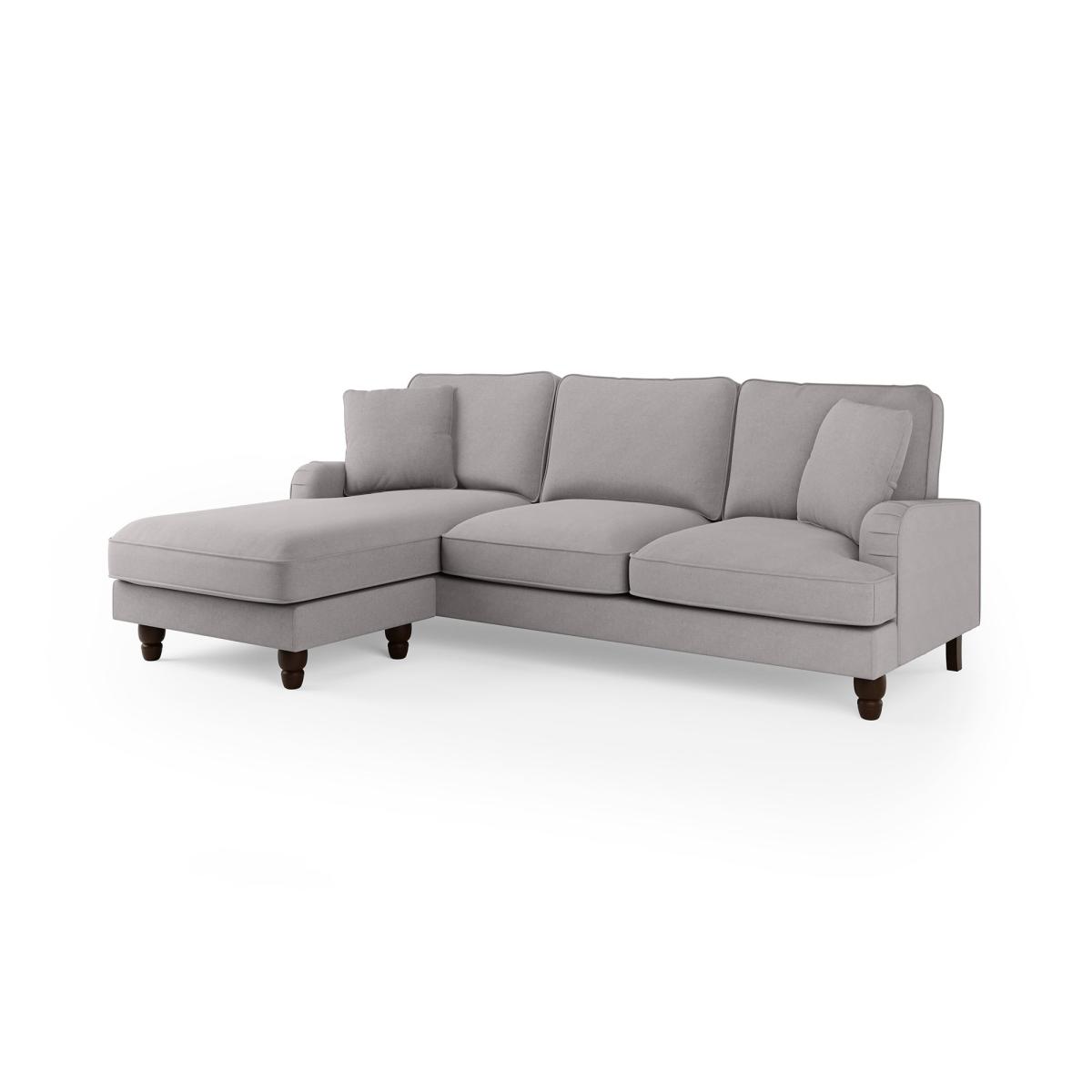 Beatrice Flatweave Grey Corner Chaise Sofa Flatweave Grey – image 6