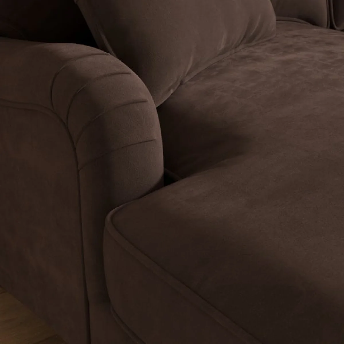 Beatrice II Velvet Corner Chaise Sofa – image 4