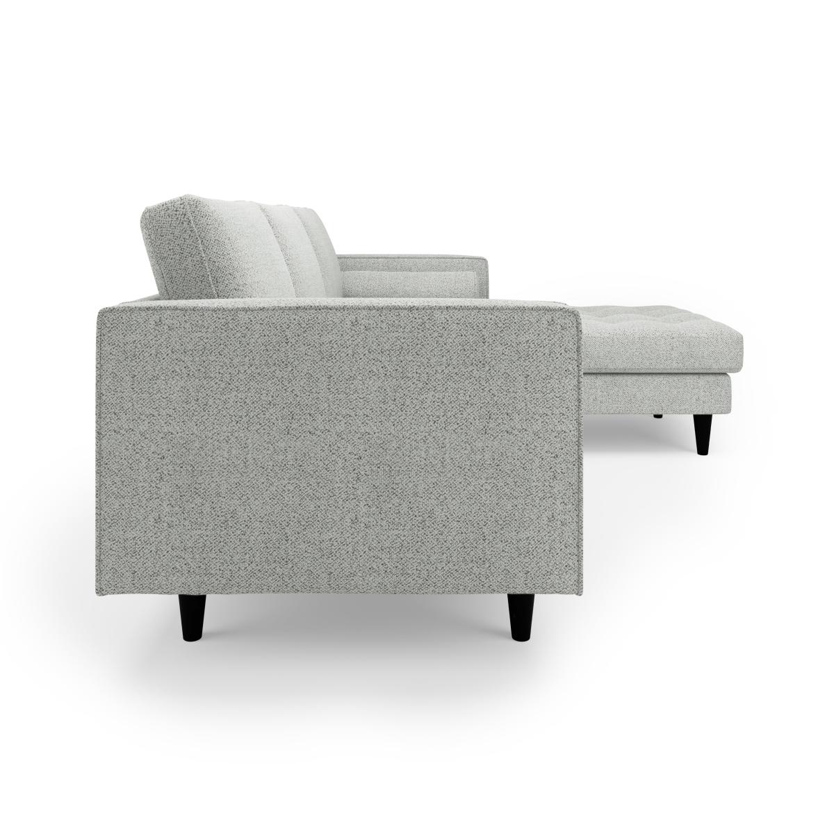Zoe Boucle Right Hand Corner Chaise Light Grey – image 4