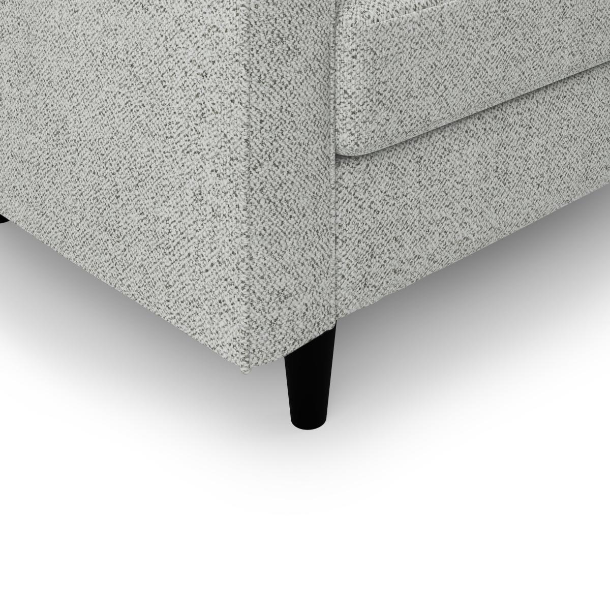 Zoe Boucle Right Hand Corner Chaise Light Grey – image 6