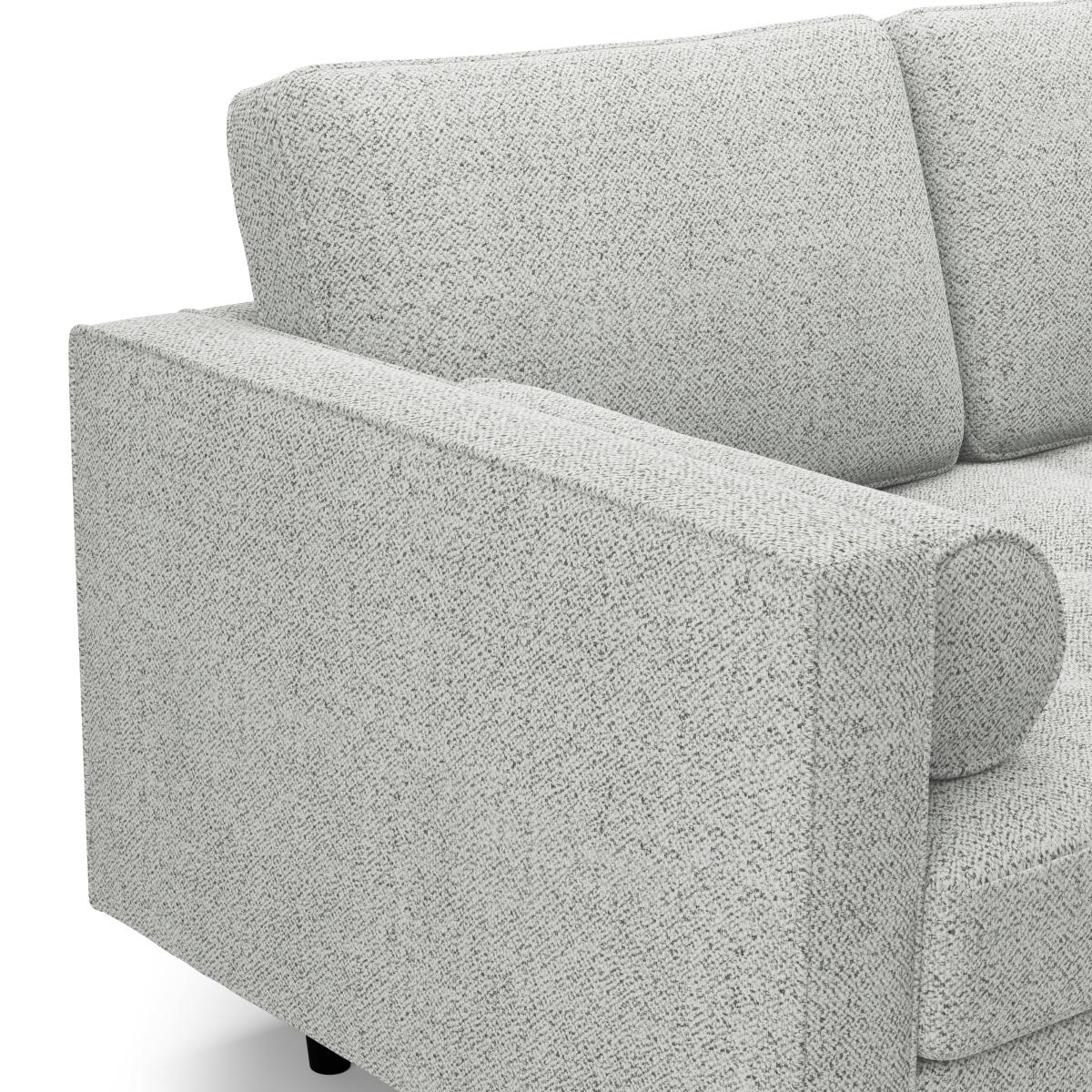Zoe Boucle Right Hand Corner Chaise Light Grey – image 7