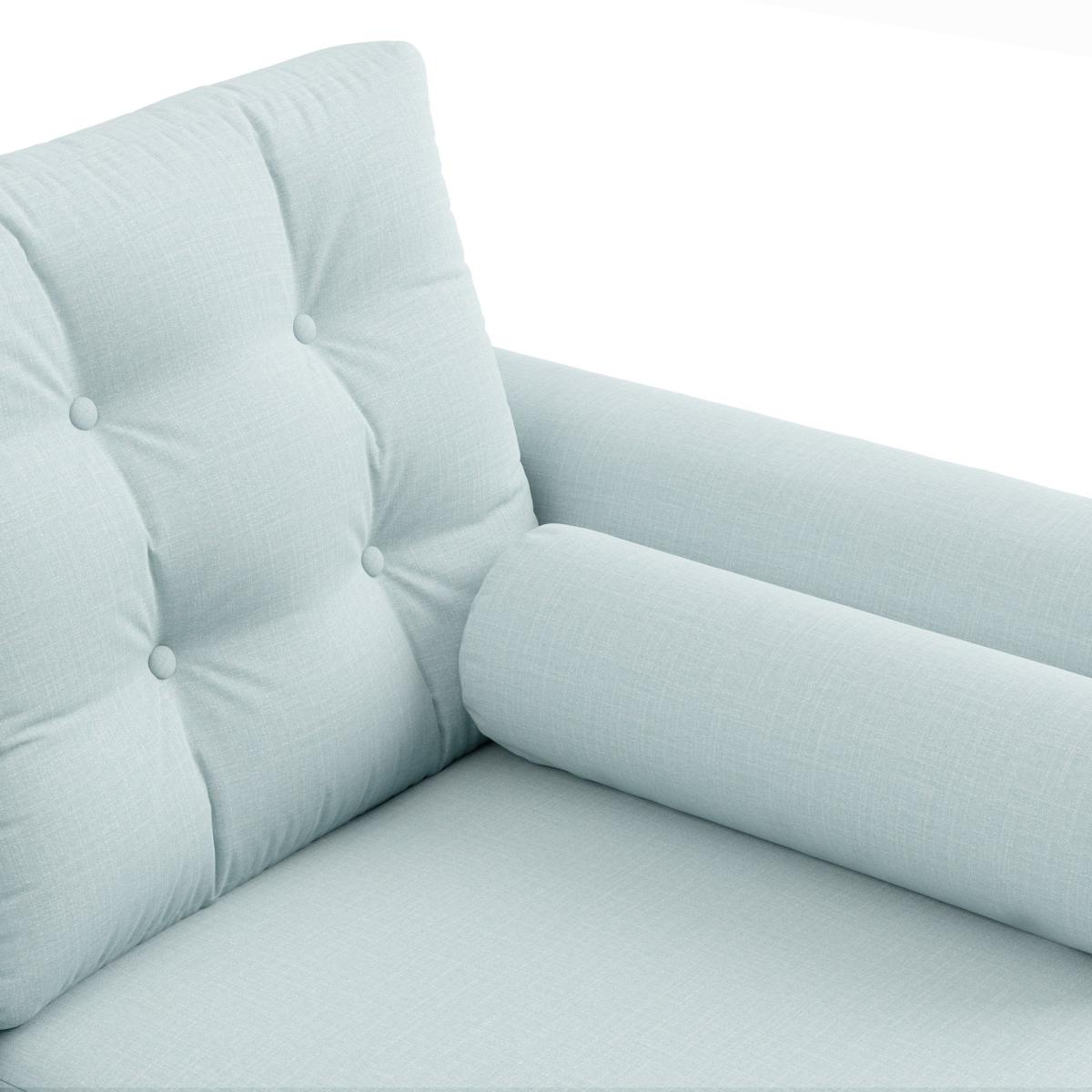 Lewes Slub Cotton Blend Large Corner Chaise Slub Cotton Blend Light Mineral – image 6