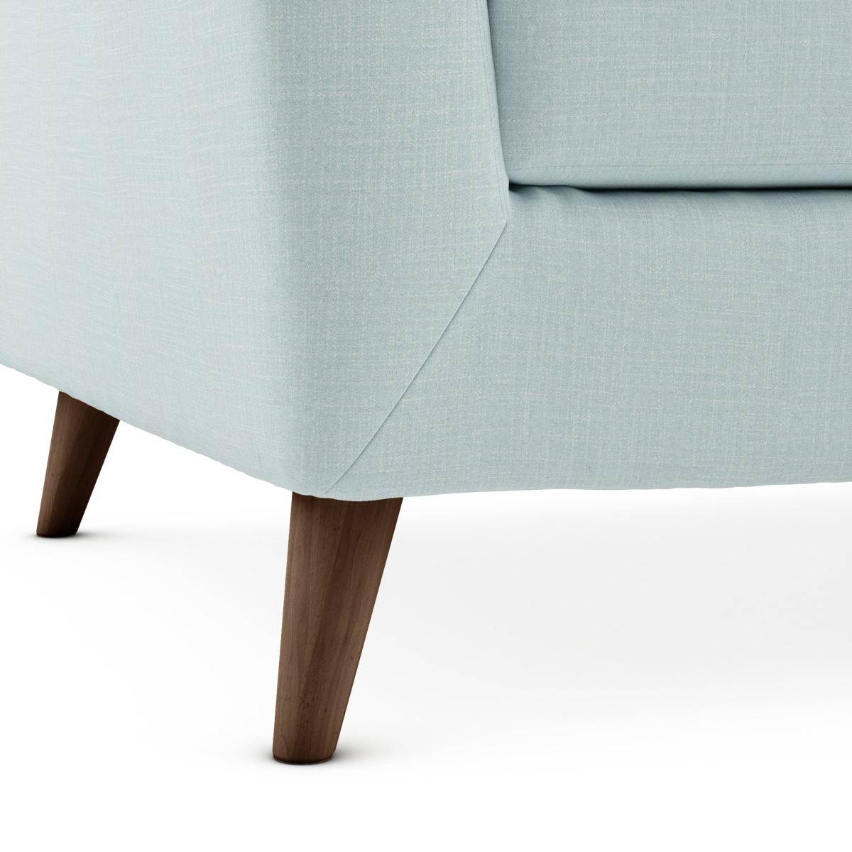 Lewes Slub Cotton Blend Large Corner Chaise Slub Cotton Blend Light Mineral – image 7