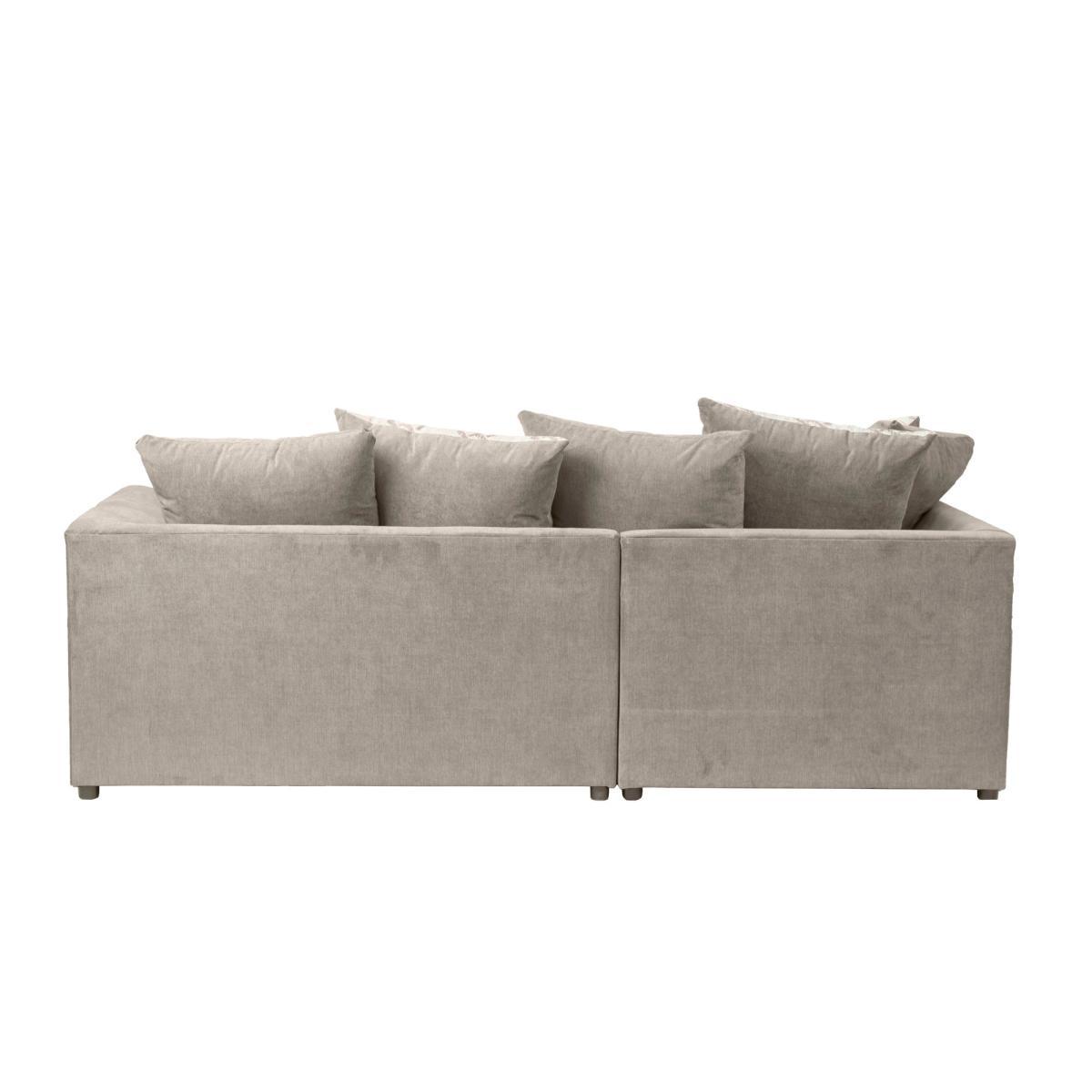 Washington Left Hand Fabric Corner Sofa Brown – image 4