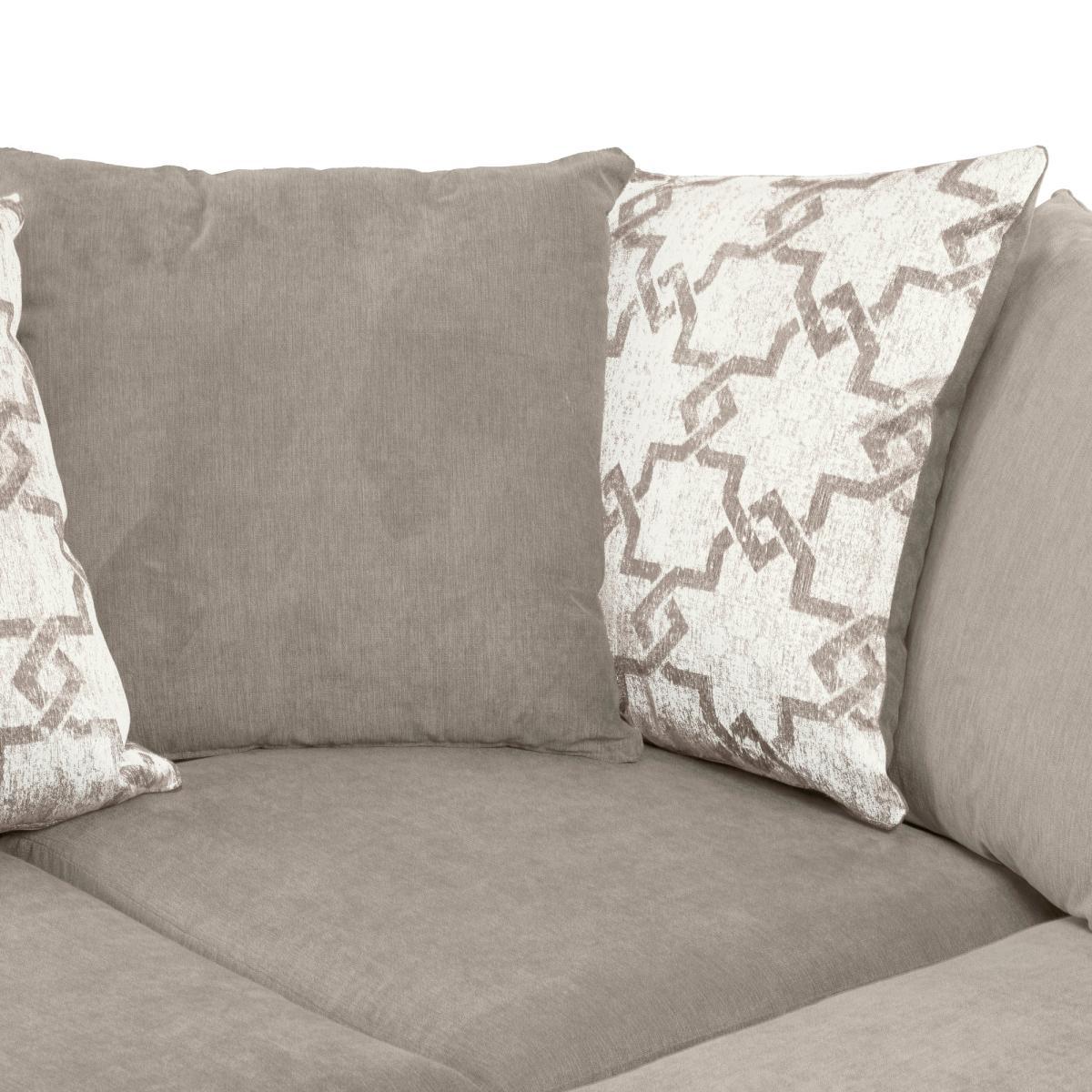 Washington Left Hand Fabric Corner Sofa Brown – image 6