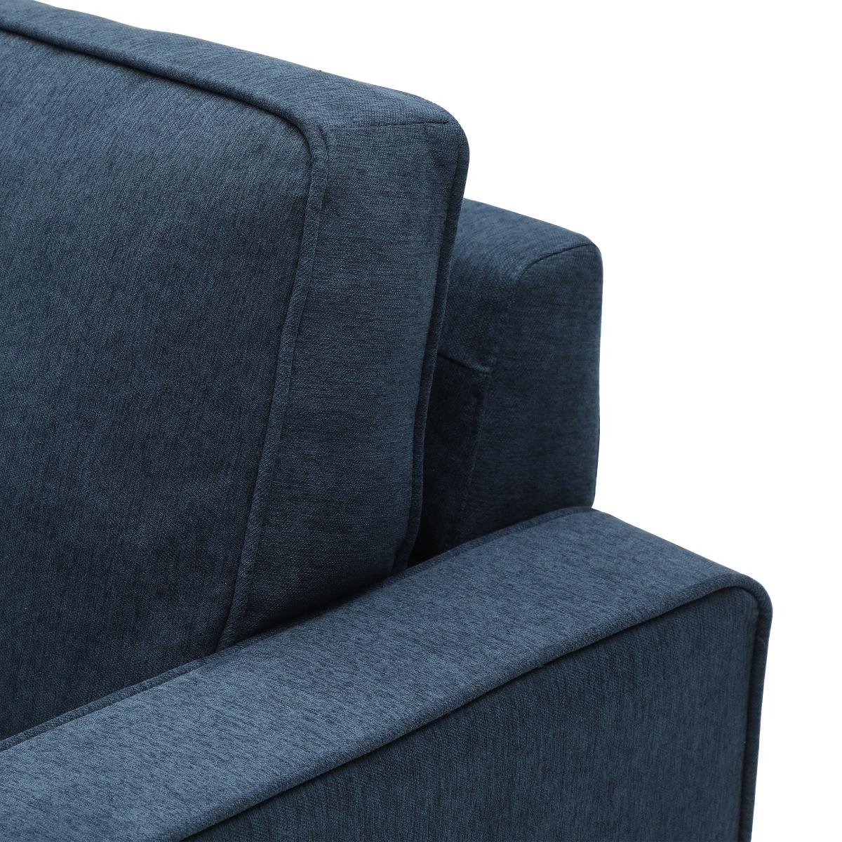 Kayden Woven Corner Storage 3 Seater Sofa Bed Navy – image 8