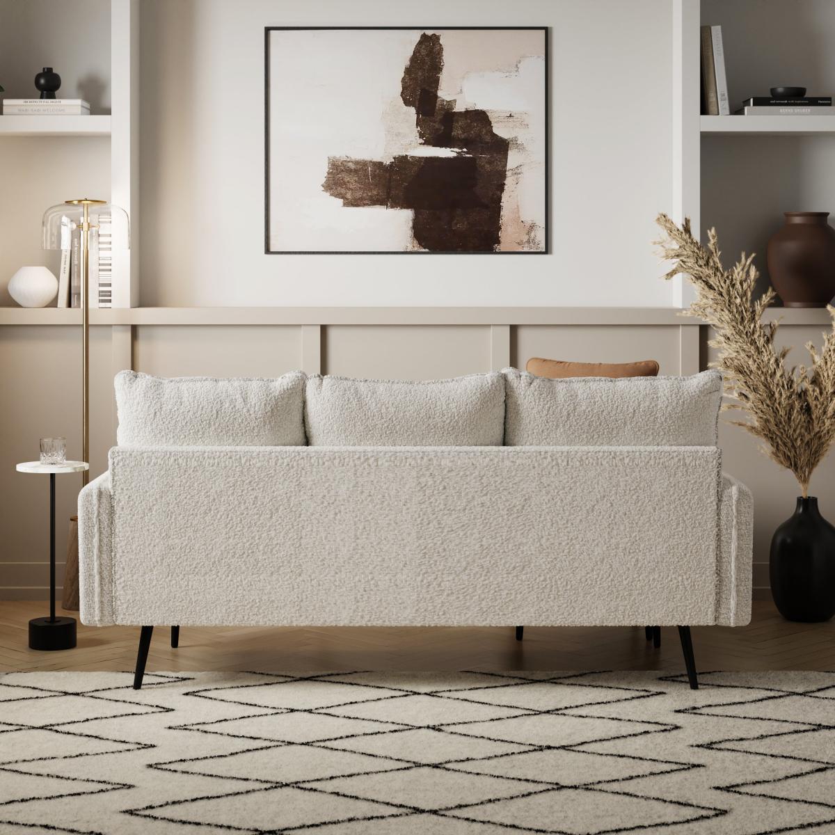Cassie Sherpa Reversible Corner Chaise Ivory – image 4