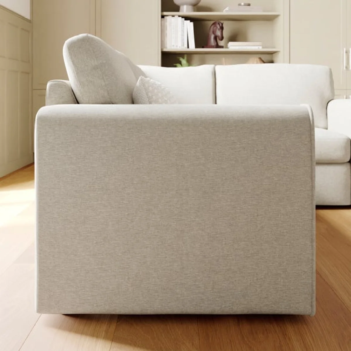 Abel Vintage Soft Chenille Corner Sofa – image 3