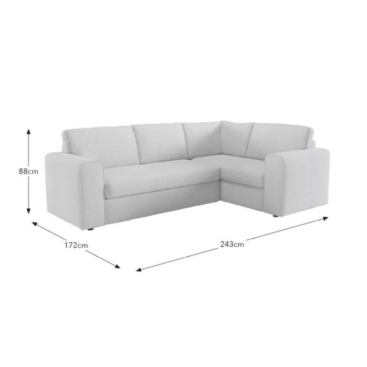 Abel Vintage Soft Chenille Corner Sofa – image 9