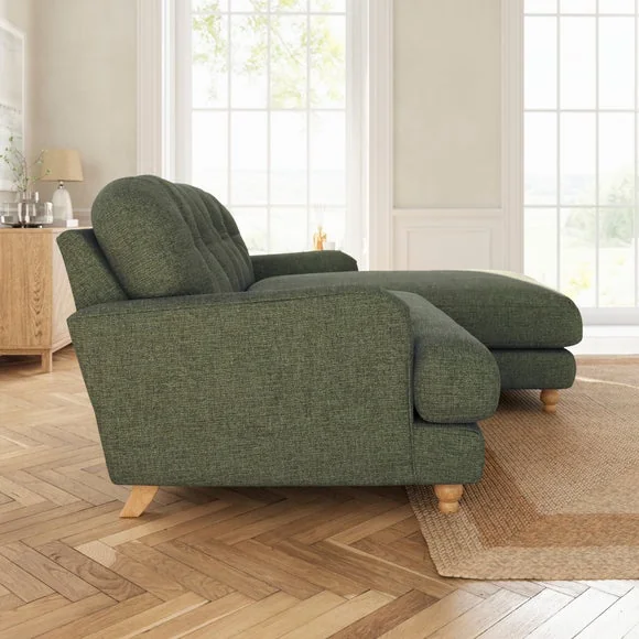Martha Corner Chaise Chenille Soft Texture Sofa – image 3