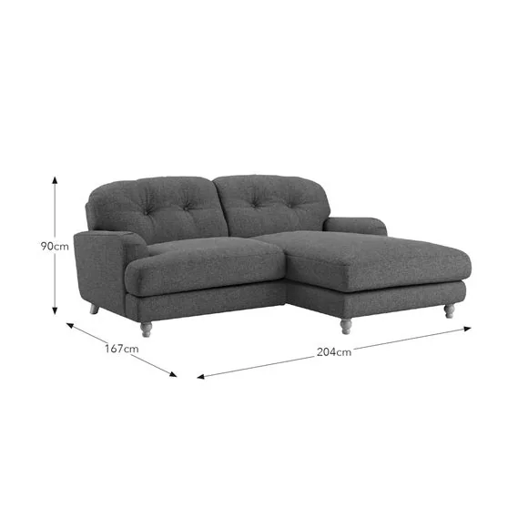 Martha Corner Chaise Chenille Soft Texture Sofa – image 9
