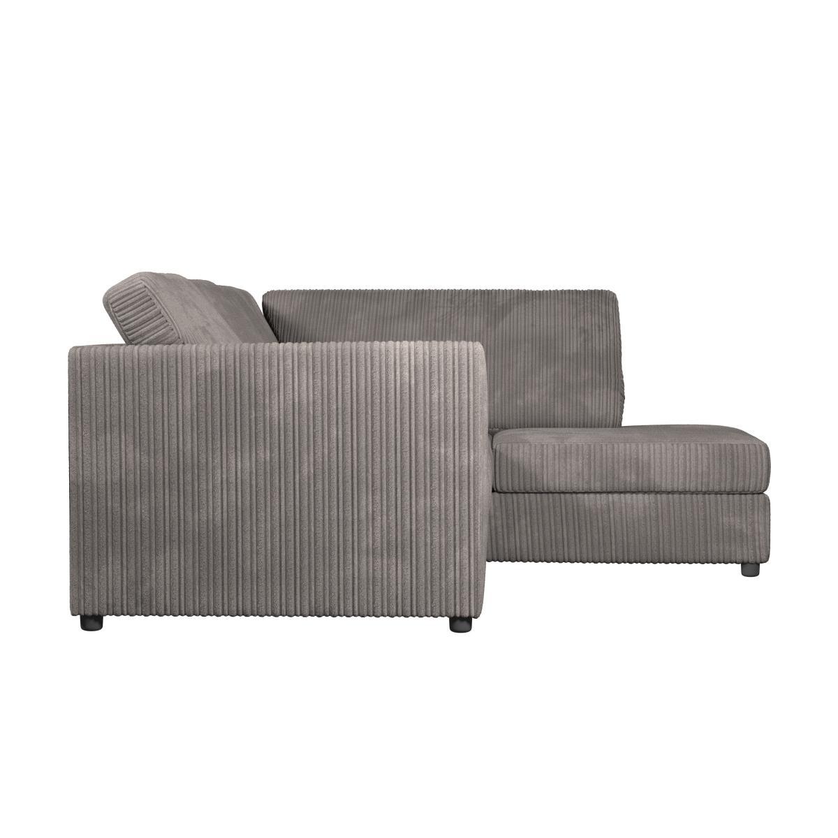 Blake Jumbo Cord Corner Sofa Grey – image 5