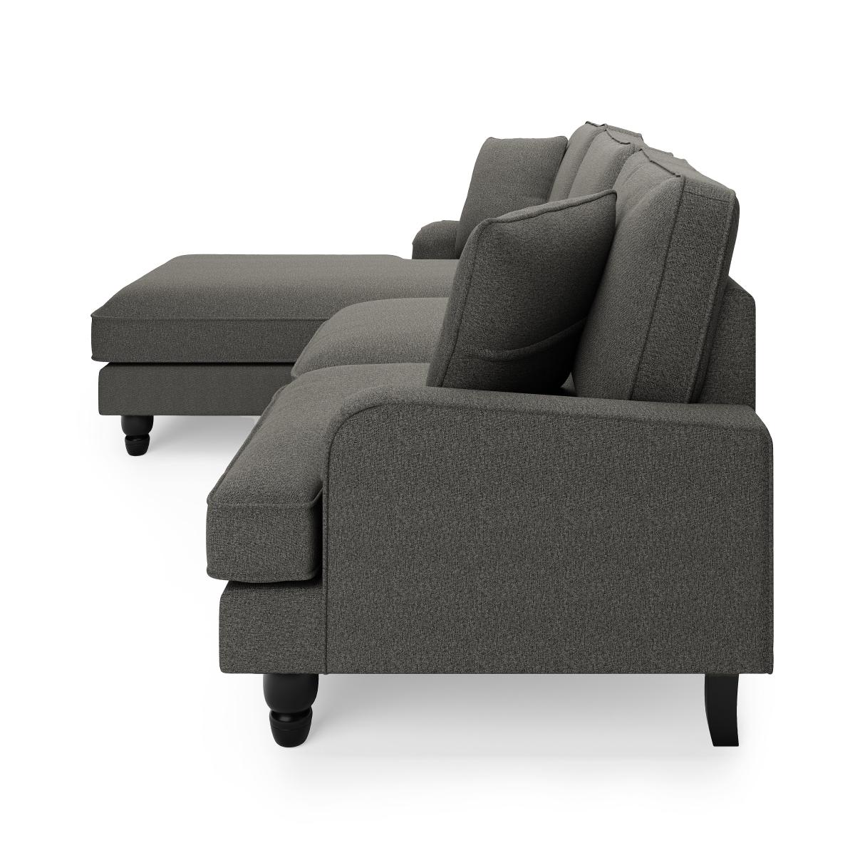 Beatrice Luna Left Hand Corner Chaise Luna Charcoal – image 4