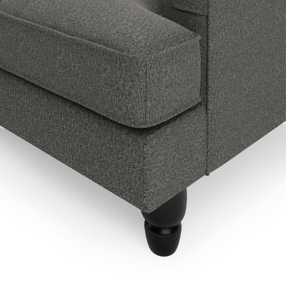 Beatrice Luna Left Hand Corner Chaise Luna Charcoal – image 6