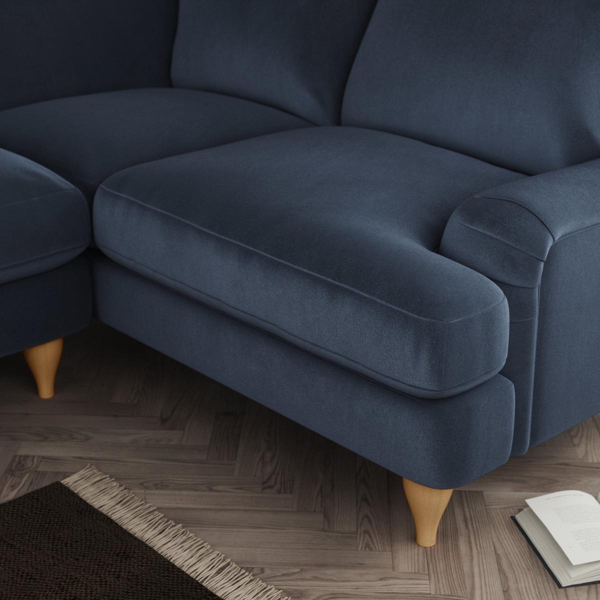 Darwin Corner Sofa Cosy Velvet Navy – image 5