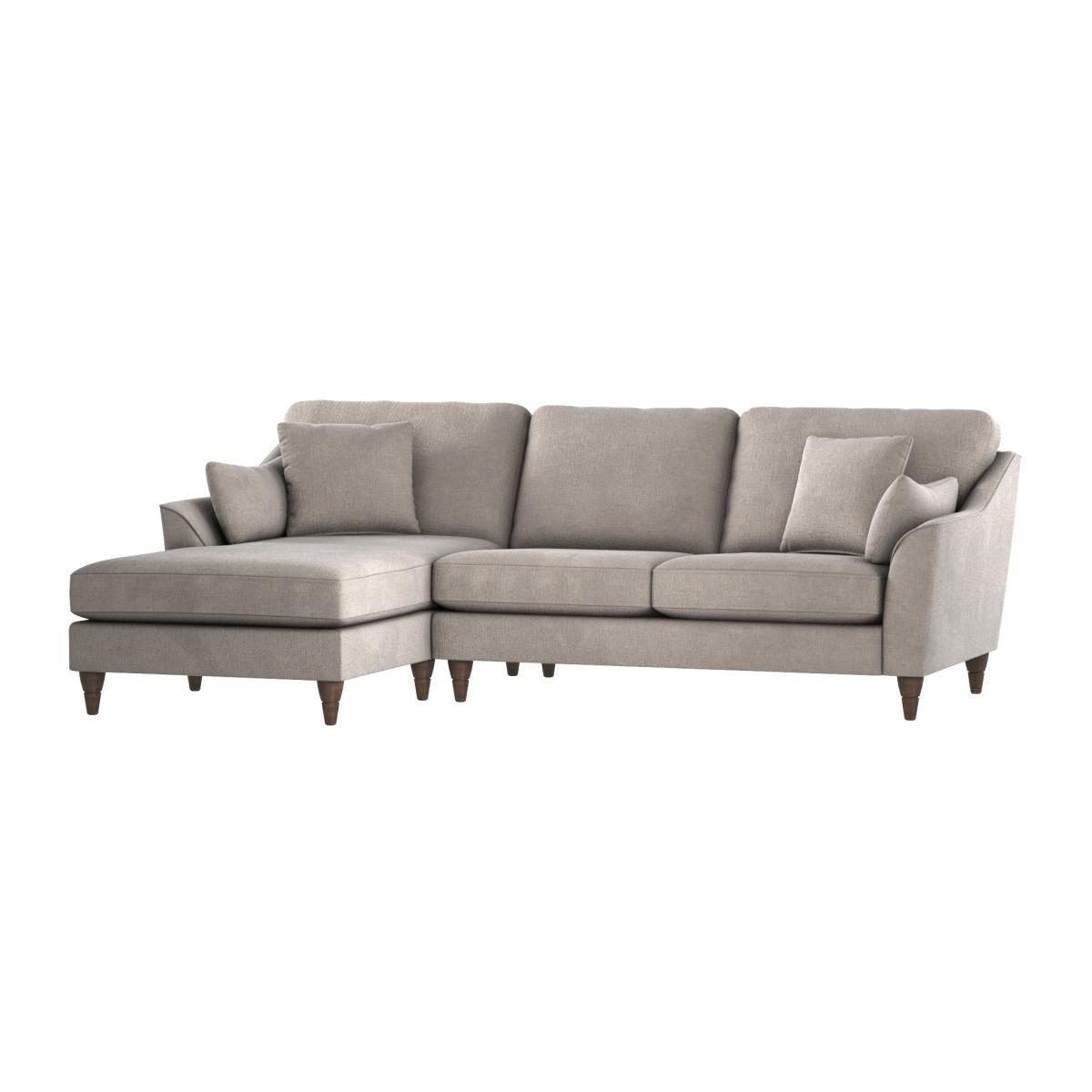 Sophia Plush Chenille Corner Sofa Chateau Grey – image 3