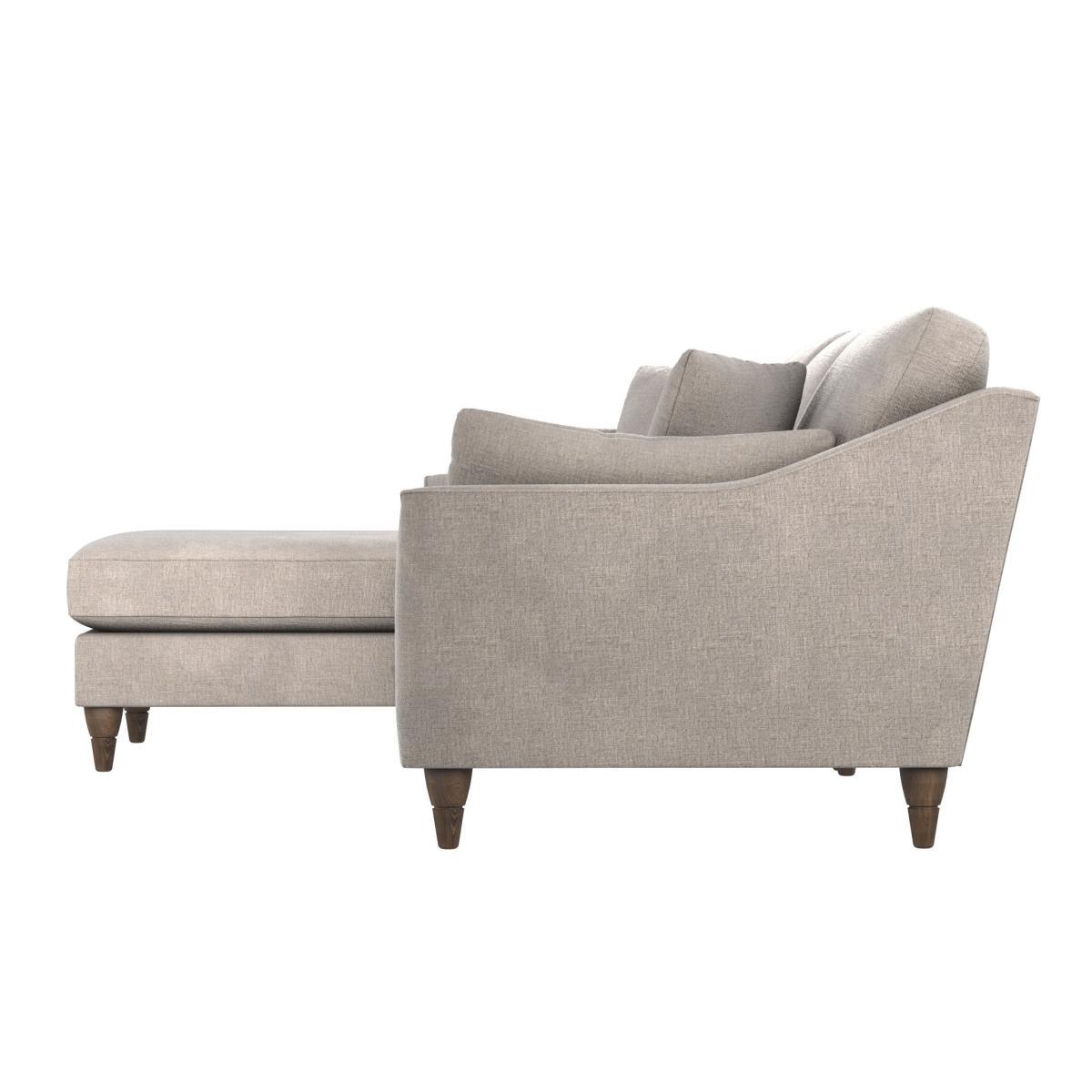 Sophia Plush Chenille Corner Sofa Chateau Grey – image 4