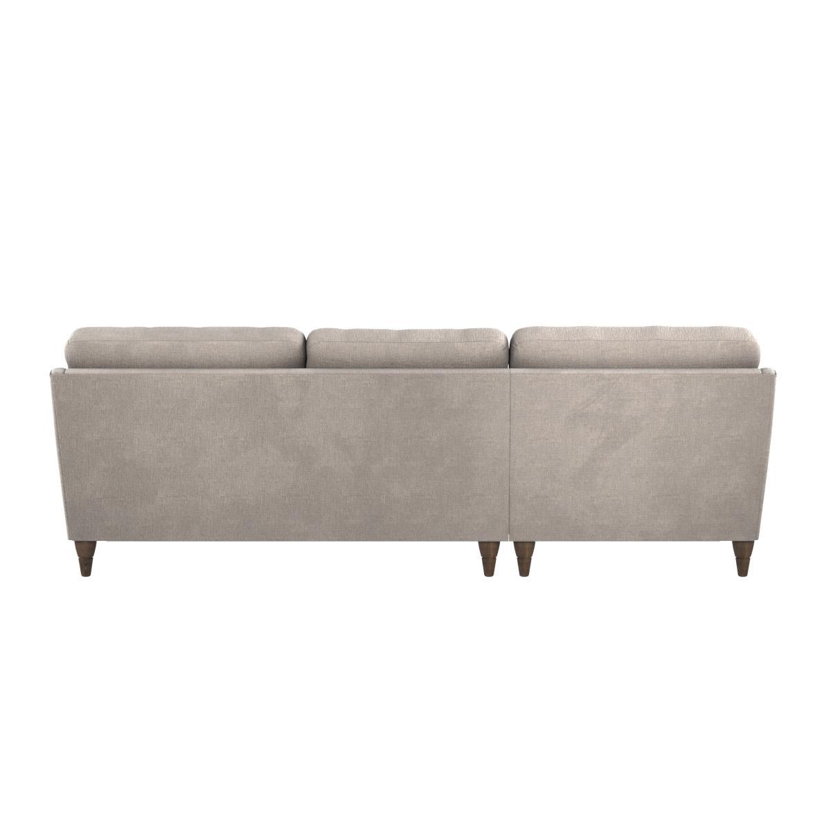 Sophia Plush Chenille Corner Sofa Chateau Grey – image 5