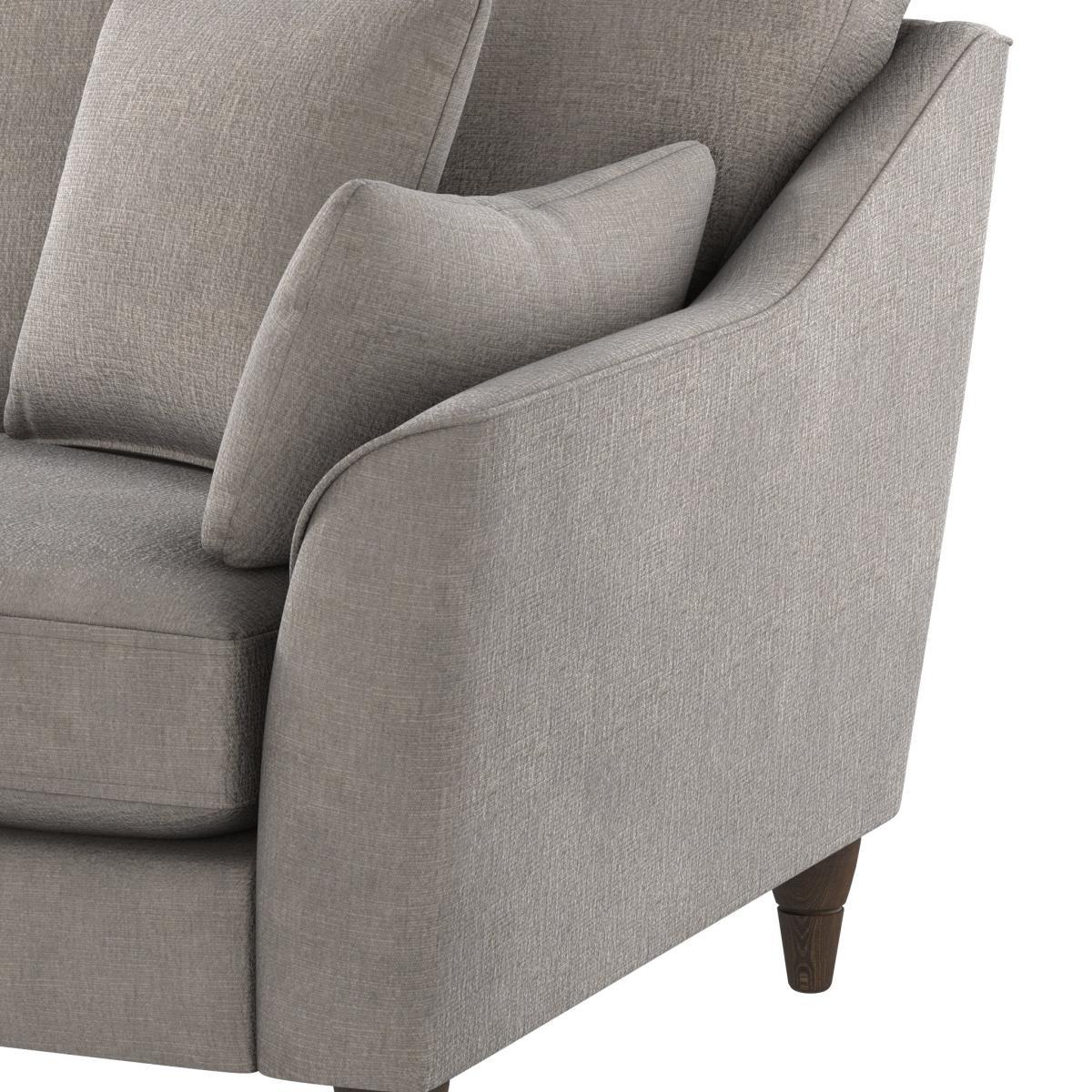 Sophia Plush Chenille Corner Sofa Chateau Grey – image 6