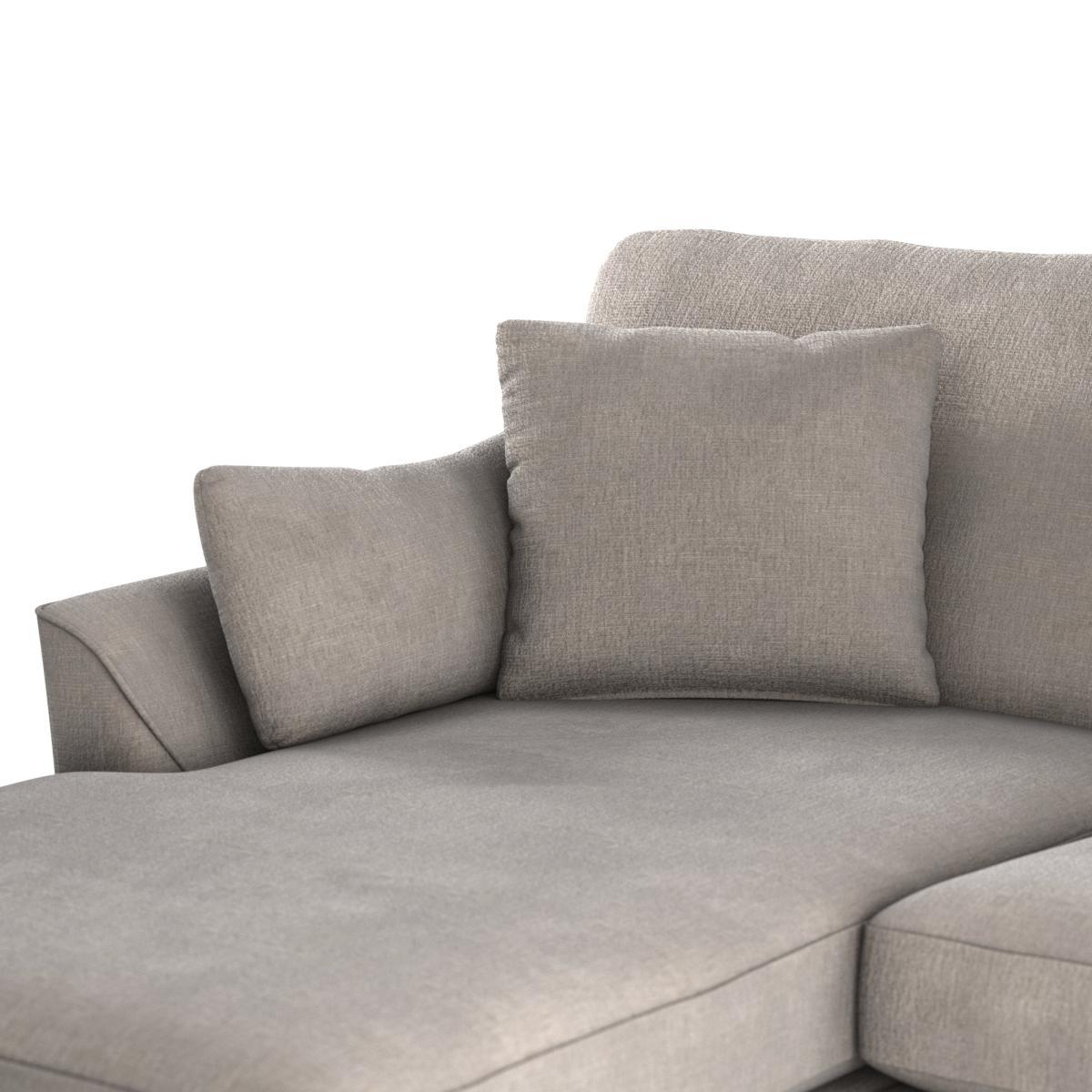 Sophia Plush Chenille Corner Sofa Chateau Grey – image 7