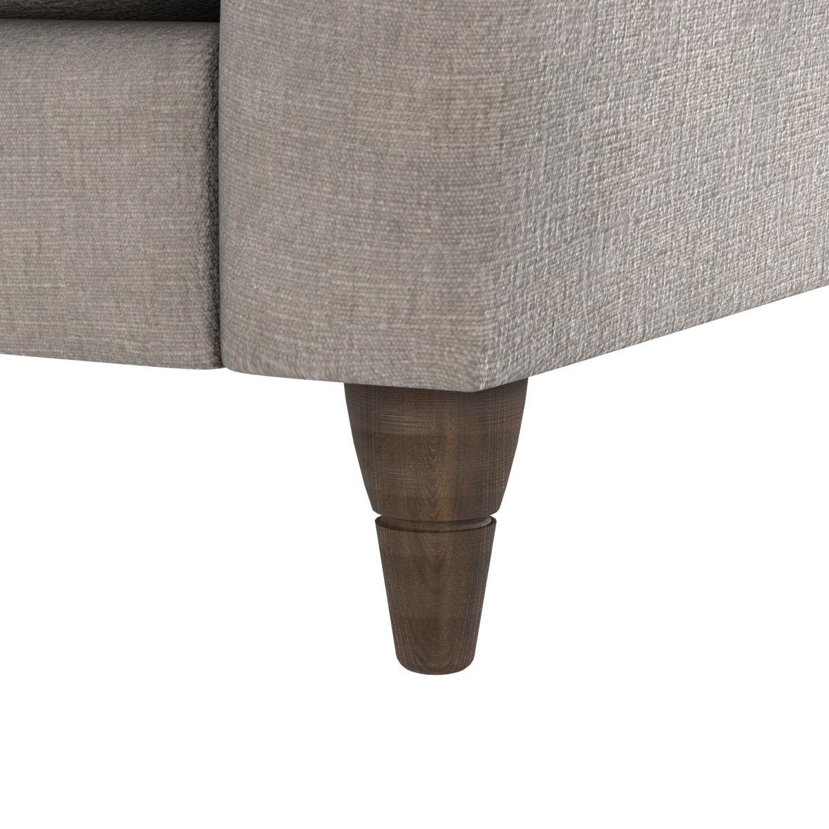 Sophia Plush Chenille Corner Sofa Chateau Grey – image 8