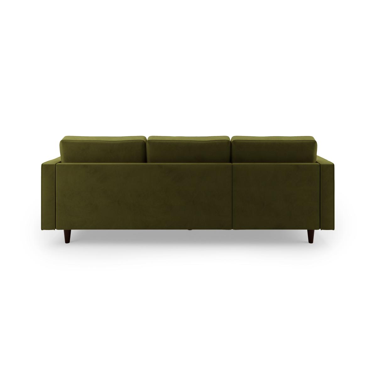 Zoe Velvet Left Hand Corner Chaise Olive – image 5